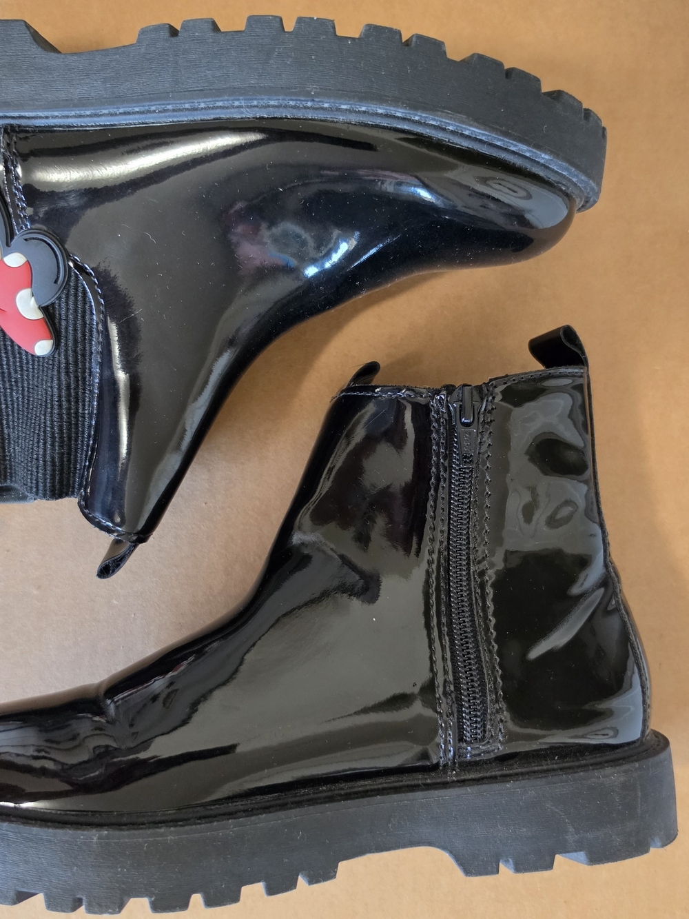Zara X Disney Chelsea Booties with Side Zip